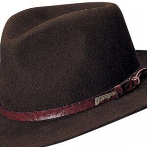 Indiana Jones Brown Wool Outback Hat